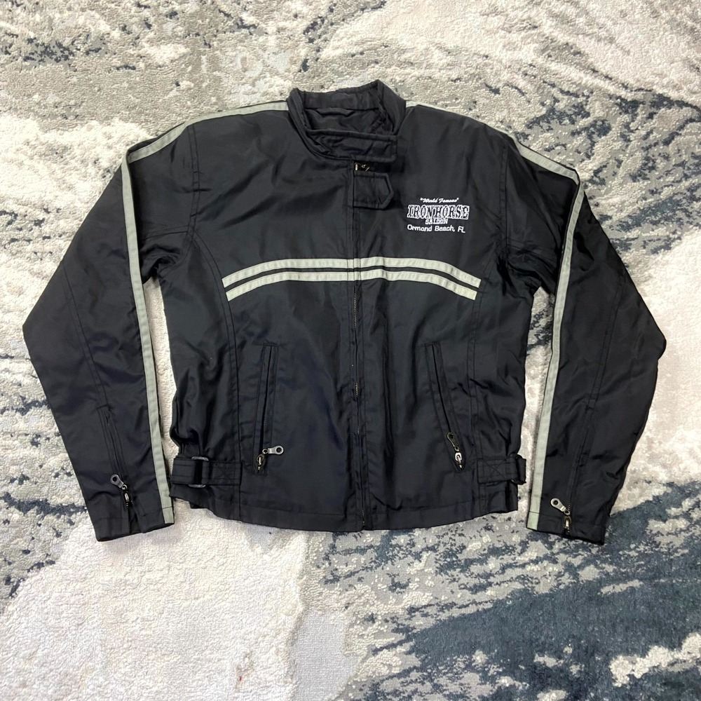 Southern Steel Motorcycles Jacket Womens‎ S Black World Famous Iron Horse Saloon